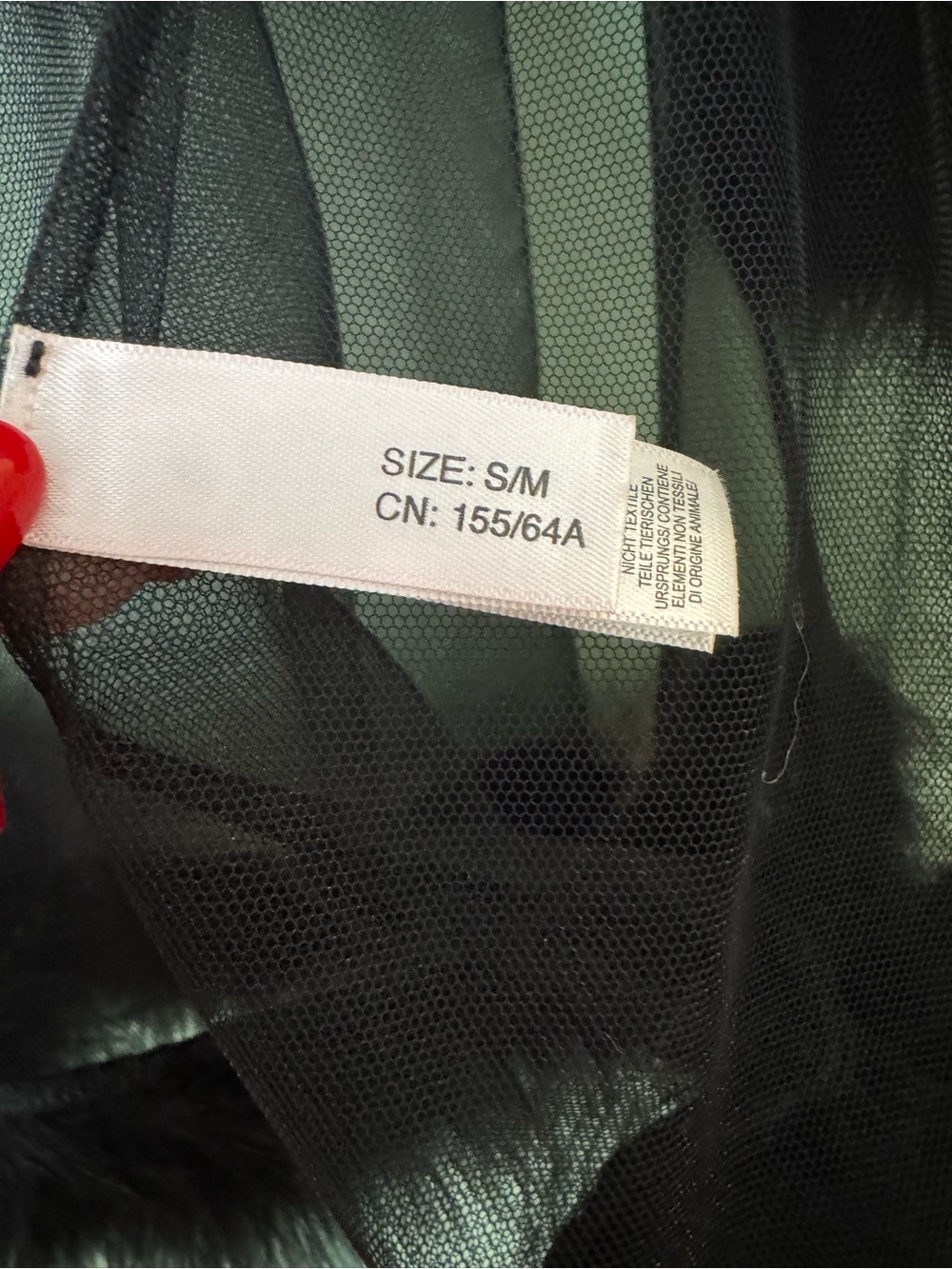 Agent Provocateur Black Sheer Marabou-Trim Robe with Pom Ties - Picture 4 of 4